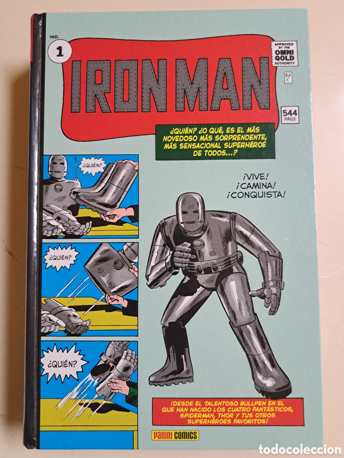 C&oacute;mics: Marvel gold omnigold iron man tomo 1 descatalogado, dif&iacute;cil, muy buen estado