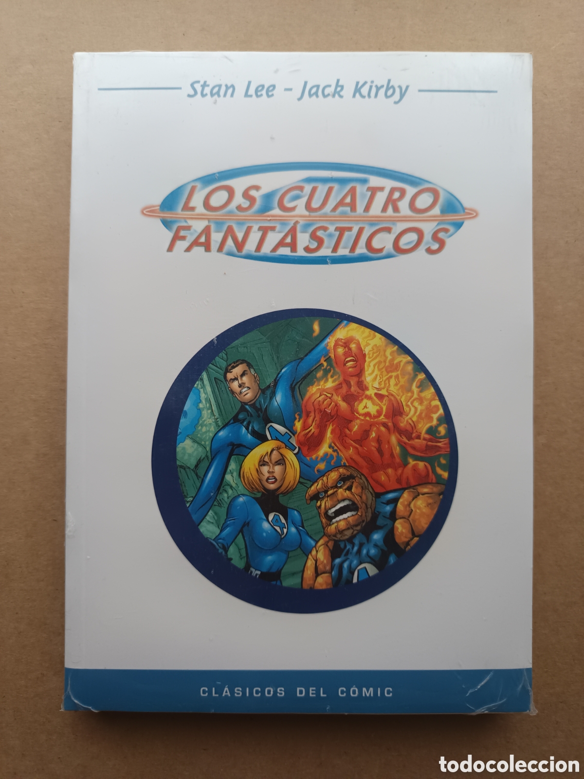 C&oacute;mics: Cl&aacute;sicos del C&oacute;mic: Los Cuatro Fant&aacute;sticos, por Stan Lee y Jack Kirby (Panini, 2004). Precintado.