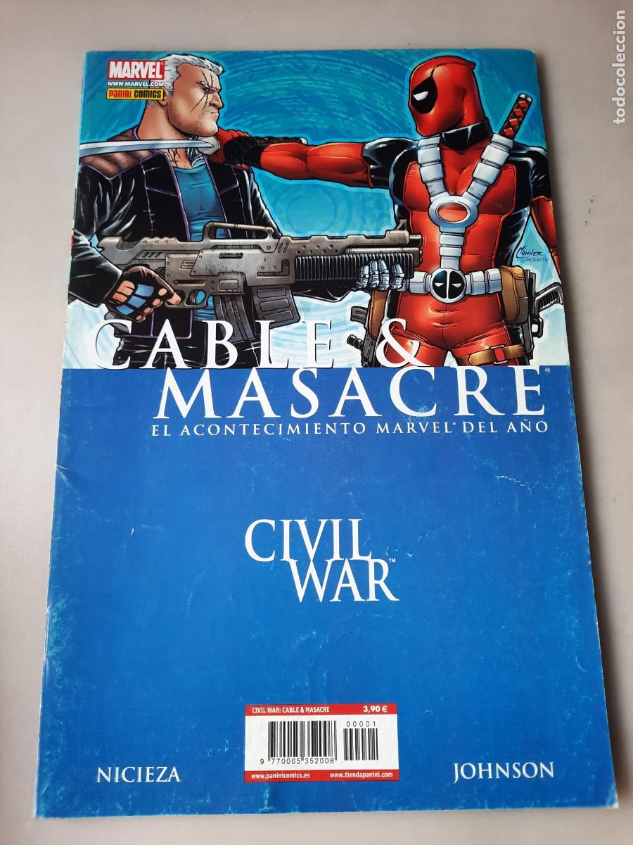 C&oacute;mics: CIVIL WAR: CABLE & MASACRE - ED. PANINI - Foto 1