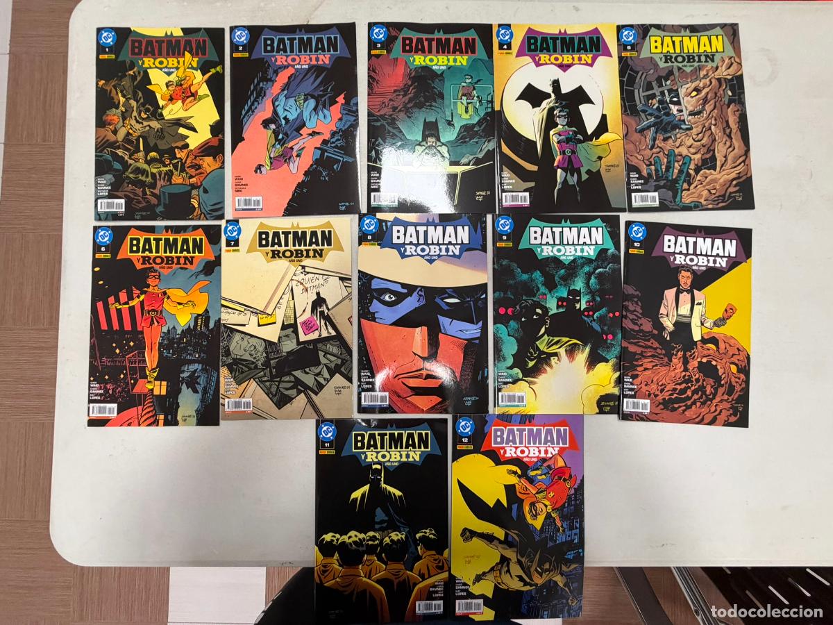 C&oacute;mics: batman y robin a&ntilde;o uno completa - 12 numeros - Panini comics