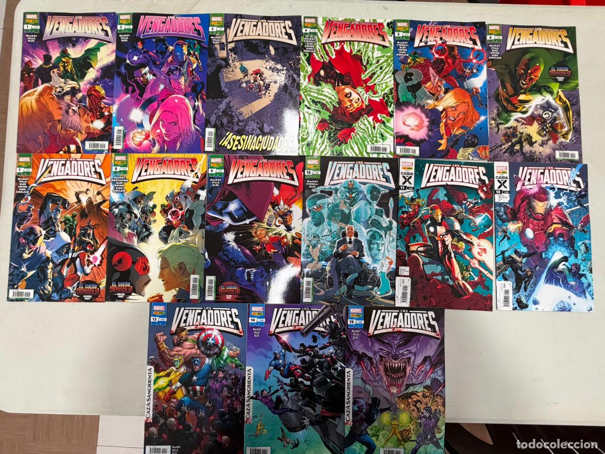C&oacute;mics: Los vengadores de Mackay numeros 1 al 15 panini marvel