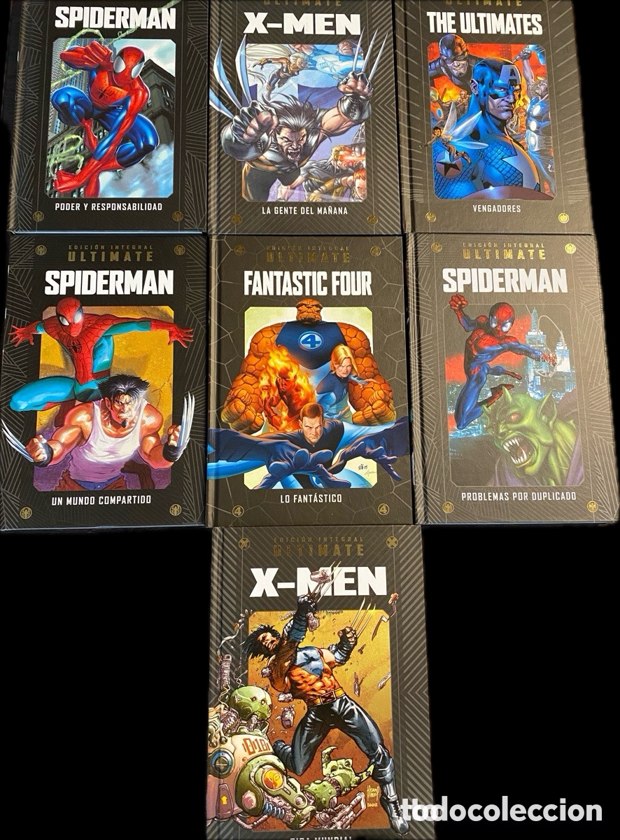 Comics : Marvel Ultimate Integral 1-7 Spider-Man / Ultimates / X-Men &ndash; Inicio colecci&oacute;n impecable