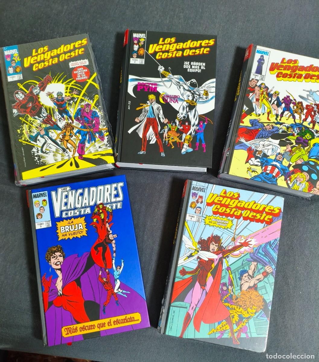 C&oacute;mics: MARVEL LIMITED EDITION 1-2-3-4-5 VENGADORES COSTA OESTE - PANINI - NUEVOS.