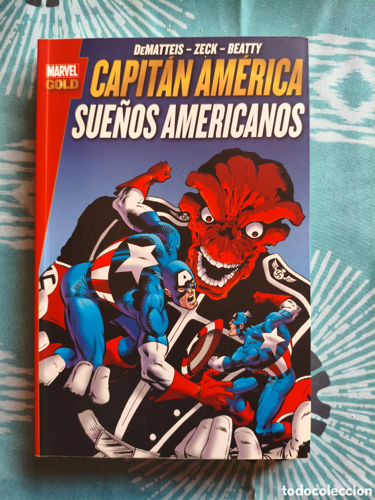 C&oacute;mics: Marvel gold capit&aacute;n Am&eacute;rica Panini sue&ntilde;os americanos - Foto 1