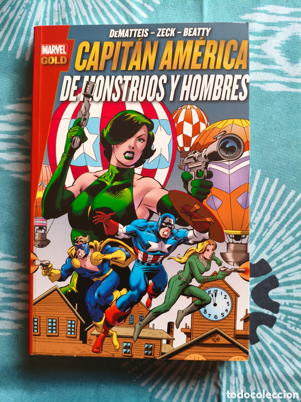 C&oacute;mics: Marvel gold capit&aacute;n Am&eacute;rica Panini de monstruos y hombres - Foto 1