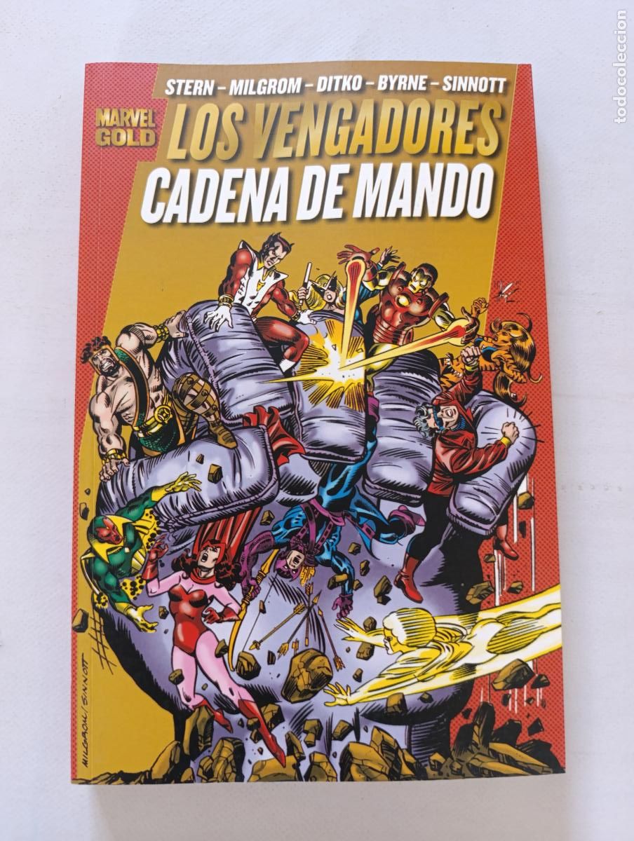 C&oacute;mics: LOS PODEROSOS VENGADORES N&ordm; 5 - CADENA DE MANDO - MARVEL GOLD - PANINI (8Z)