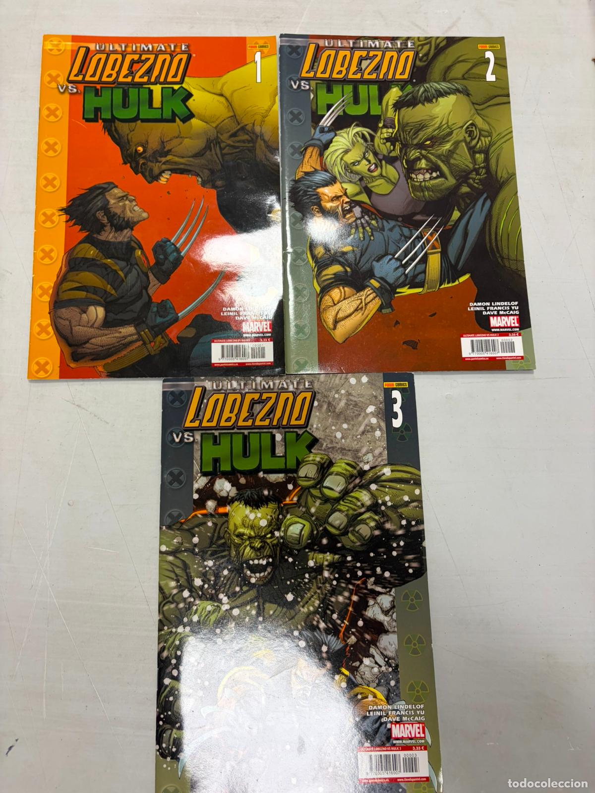 C&oacute;mics: Ultimate: Lobezno VS. Hulk, 2010, completa, 3 n&uacute;meros, Panini,