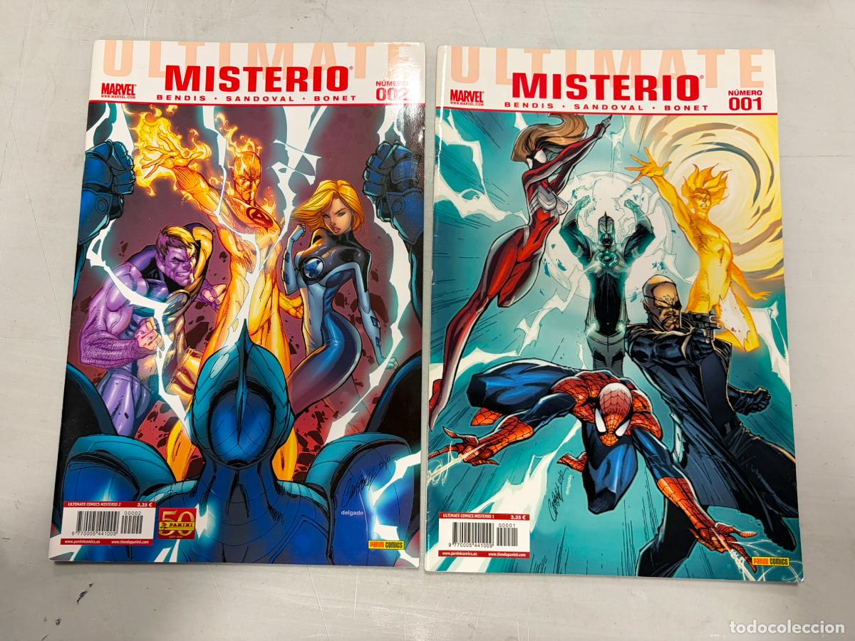 C&oacute;mics: Ultimate Comics Misterio 1 y 2 (Colecci&oacute;n Completa Grapa) Bendis, Sandoval, Bonet - Panini Marvel