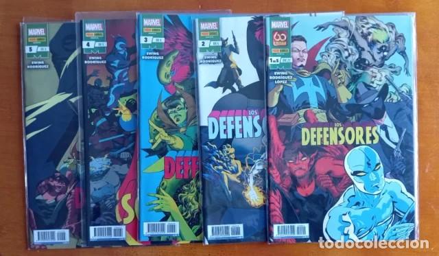C&oacute;mics: LOS DEFENSORES. COLECCION COMPLETA 5 NUMEROS. PANINI.