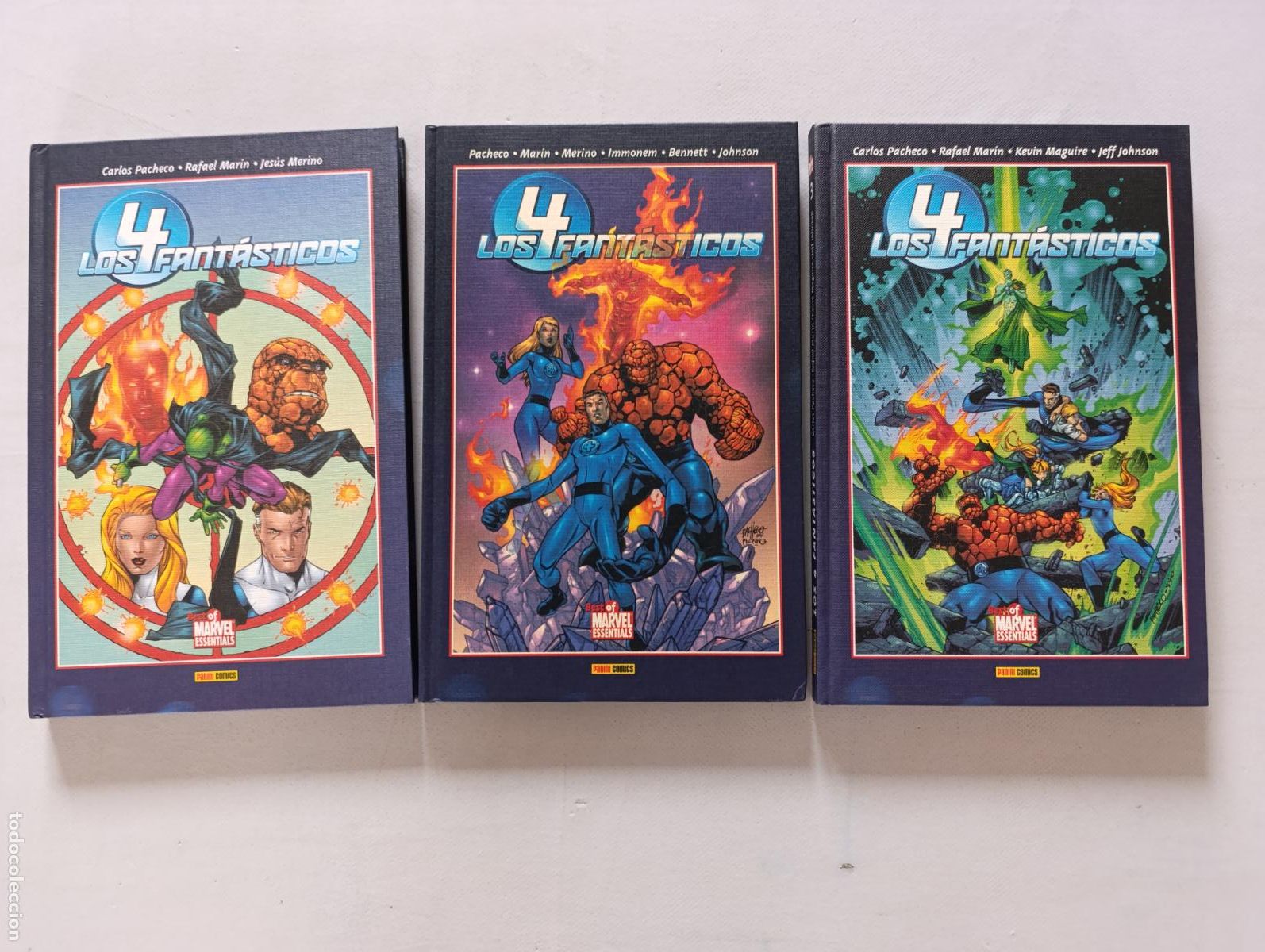 C&oacute;mics: LOS 4 FANTASTICOS COMPLETA - N&ordm; 1, 2 Y 3 - CARLOS PACHECO - BEST OF MARVEL ESSENTIALS - PANINI (357)