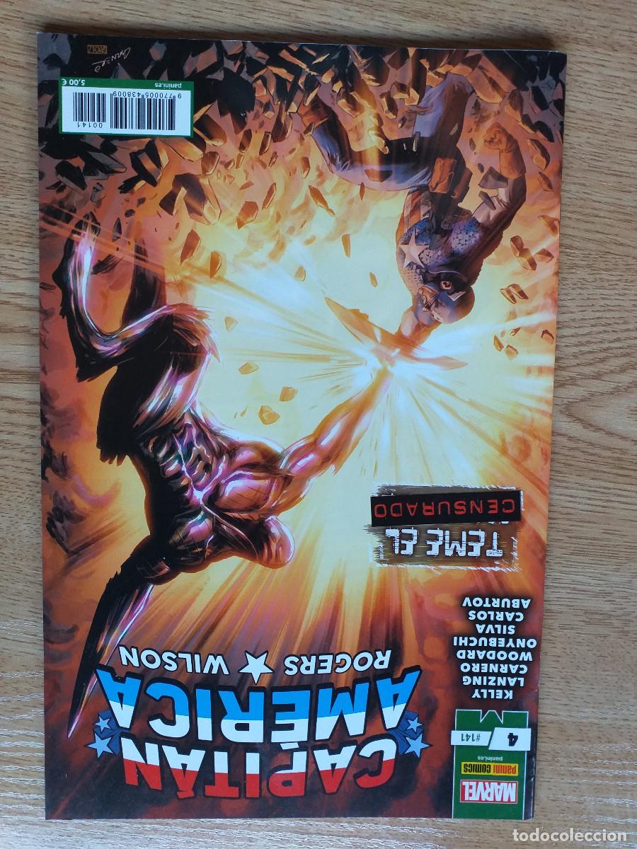 C&oacute;mics: ROGERS / WILSON CAPIT&Aacute;N AM&Eacute;RICA - N&ordm; 141 - 4 Teme el CENSURADO - PANINI