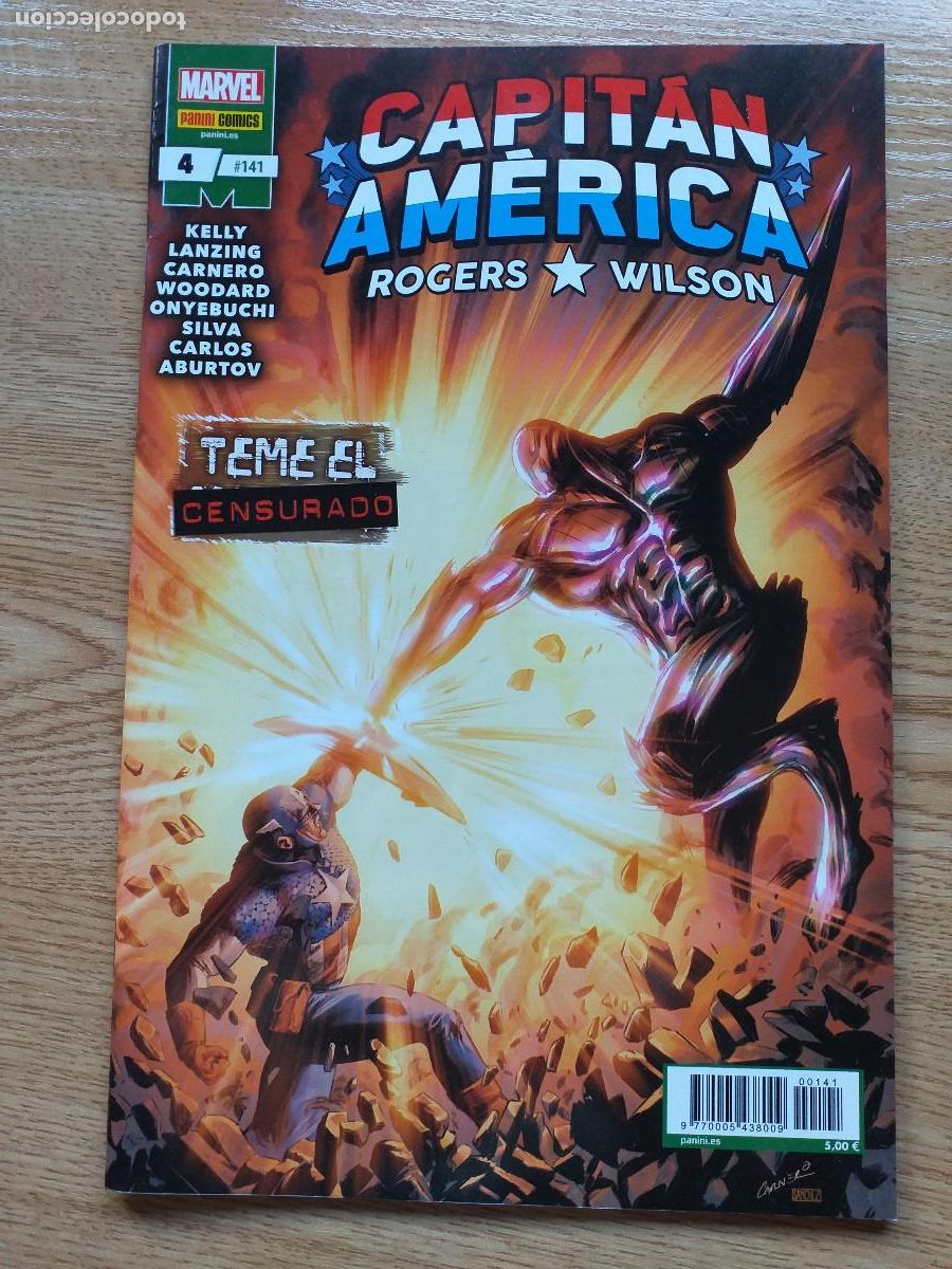 C&oacute;mics: ROGERS / WILSON CAPIT&Aacute;N AM&Eacute;RICA - N&ordm; 141 - 4 Teme el CENSURADO - PANINI