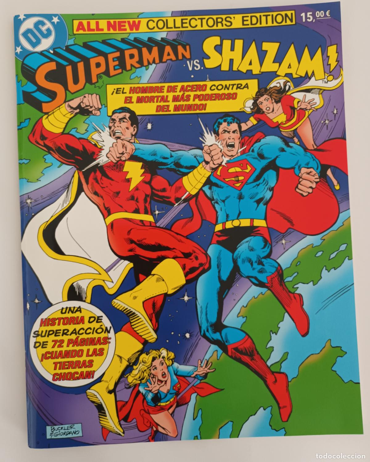 C&oacute;mics: Superman/Shazam, facs&iacute;mil formato tabloide de Panini. Rebaja pvp