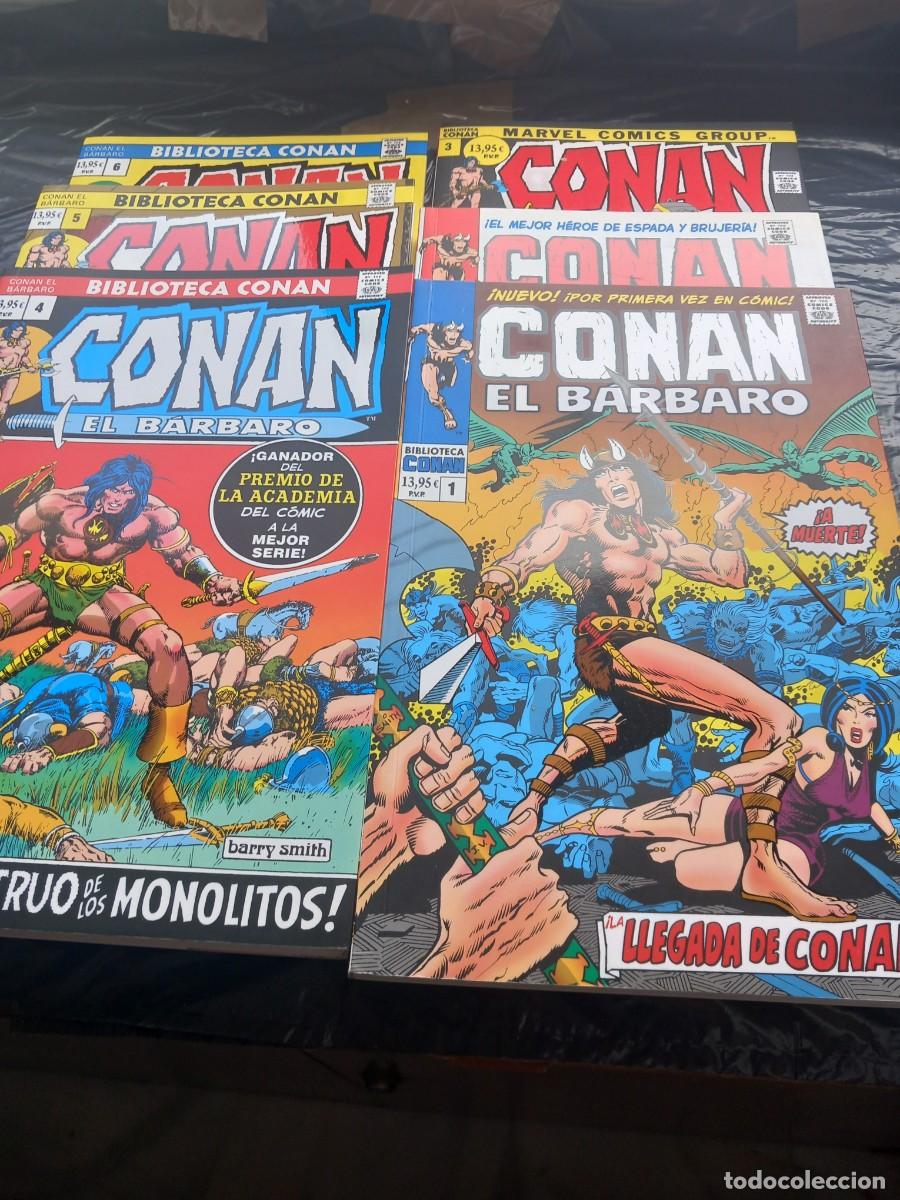 C&oacute;mics: BIBLIOTECA CONAN EL BARBARO 6 NUMEROS DEL 1 AL 6 PANINI