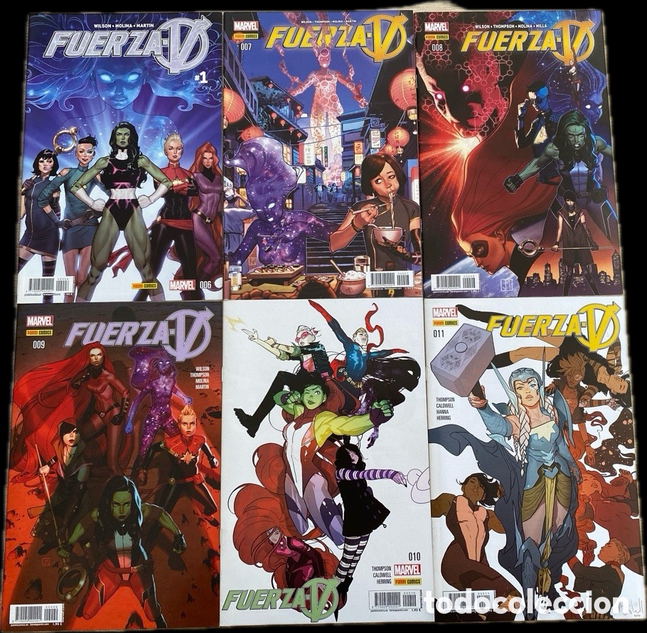 C&oacute;mics: Fuerza-V (A-Force) 6 al 15 | Marvel Panini | arco completo Civil War II + Secret Wars