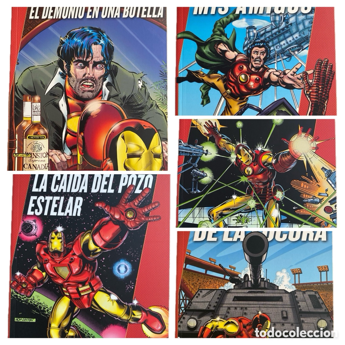 C&oacute;mics: IRON MAN MARVEL GOLD 1-5 INICIO COLECCI&Oacute;N (18 TOMOS) + 2.1 DEMONIO EN UNA BOTELLA PANINI