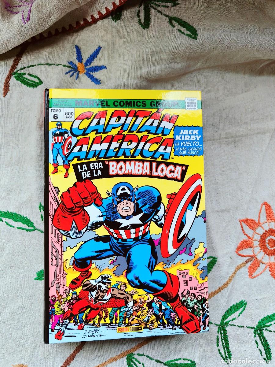 C&oacute;mics: Capit&aacute;n Am&eacute;rica. La era de la Bomba Loca. Tomo VI. Marvel Gold. Omnigold. Stan Lee. Panini.