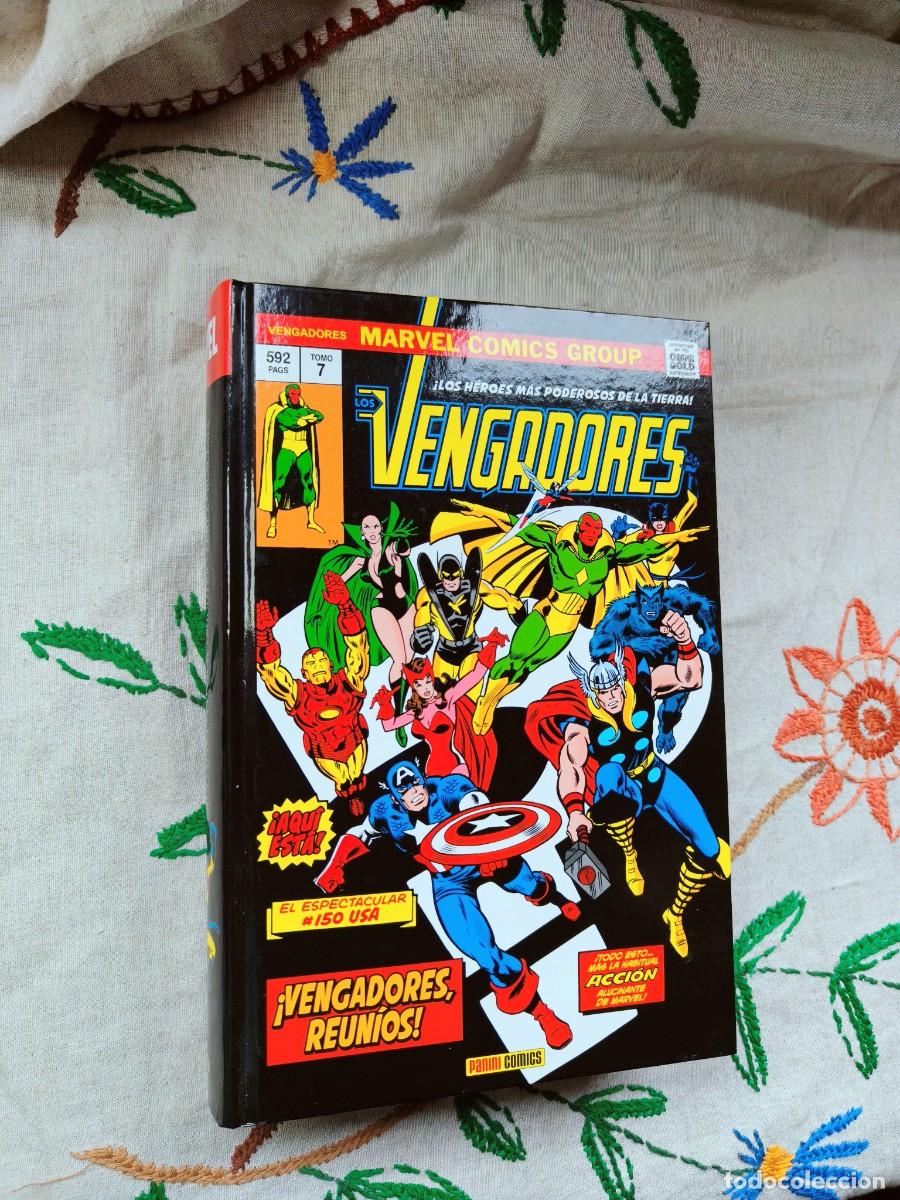 C&oacute;mics: Los Vengadores. Vengadores, reun&iacute;os. Tomo 7. Rogern Stern. Marvel Gold. Omnigold. Panini.