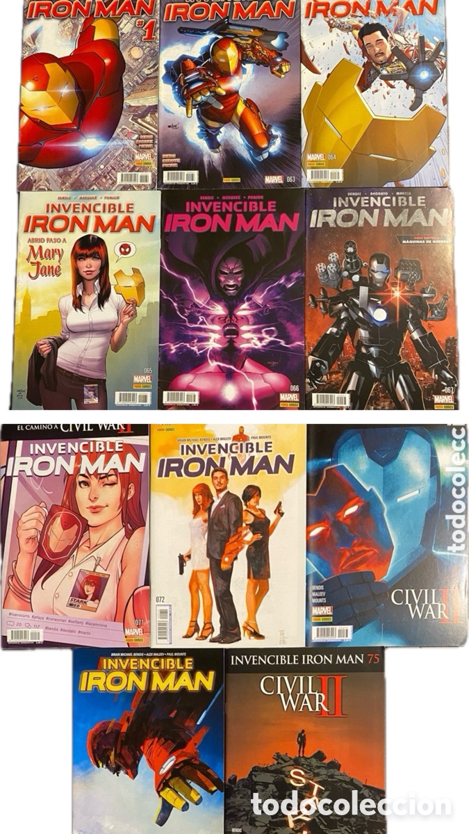 Iron Man Vol. 2 (Invencible Iron Man) 62&ndash;75 &ndash; Etapa Bendis / Civil War II &ndash; Marvel Panini
