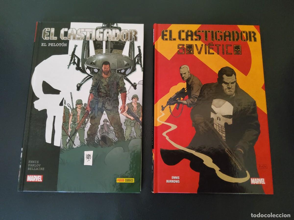 C&oacute;mics: El castigador. El pelot&oacute;n + Sovi&eacute;tico. Marvel. Panini. - Foto 1