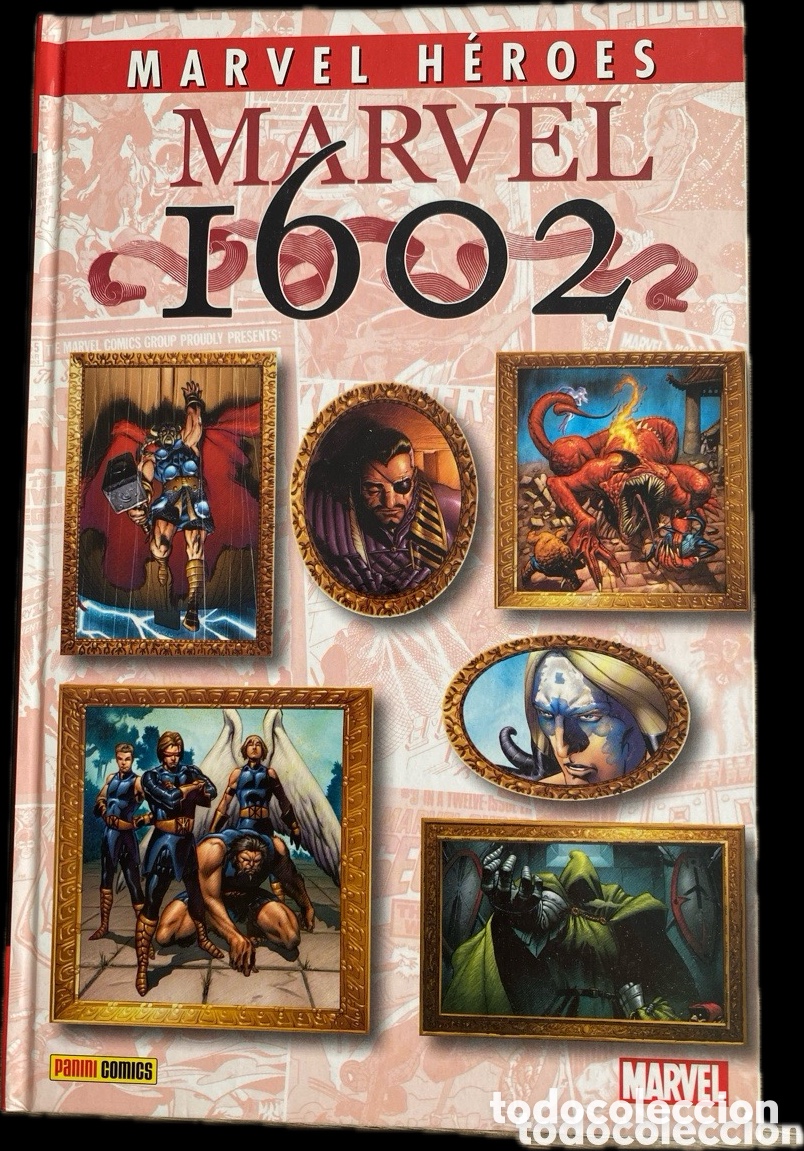 C&oacute;mics: MARVEL 1602 &ndash; NEIL GAIMAN | MARVEL H&Eacute;ROES 42 PANINI | TOMO COMPLETO CARTON&Eacute;