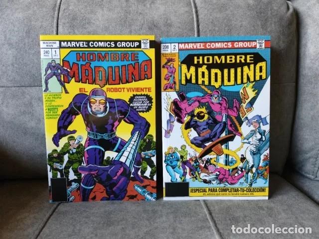 C&oacute;mics: MARVEL LIMITED EDITION HOMBRE MAQUINA COMPLETA 2 TOMOS PANINI. KIRBY DITKO.