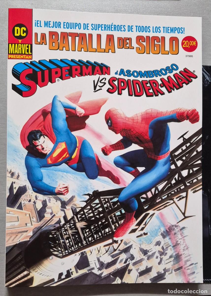 C&oacute;mics: SUPERMAN VS ASOMBROSO SPIDERMAN : LA BATALLA DEL SIGLO / PORTADA ALEX ROSS / DC - PANINI