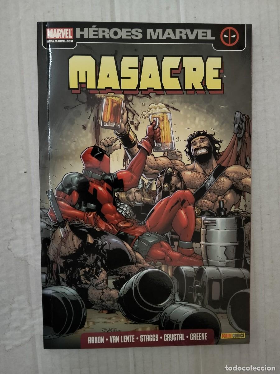 C&oacute;mics: MASACRE n&ordm; 5. H&Eacute;ROES MARVEL. Aaron, Van Lente, Kelly, Liefeld, Staggs...