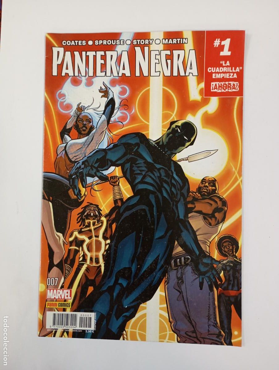 C&oacute;mics: PANTERA NEGRA. N&ordm; 1. COATES. SPROUSE. STORY. MARVVEL PANINI COMCIS. TDKR79
