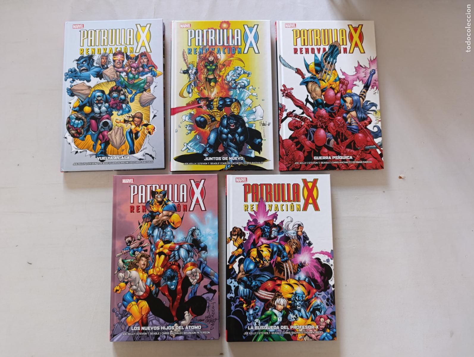 C&oacute;mics: PATRULLA X: RENOVACION COMPLETA - N&ordm; 1, 2, 3, 4 Y 5 - 5 TOMOS - MARVEL - PANINI - TAPA DURA (045)