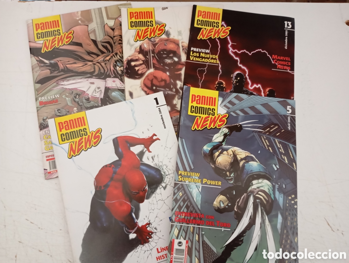 Comics : PANINI NEWS - LOTE CON LOS N&ordm; 1-5-7-9-13