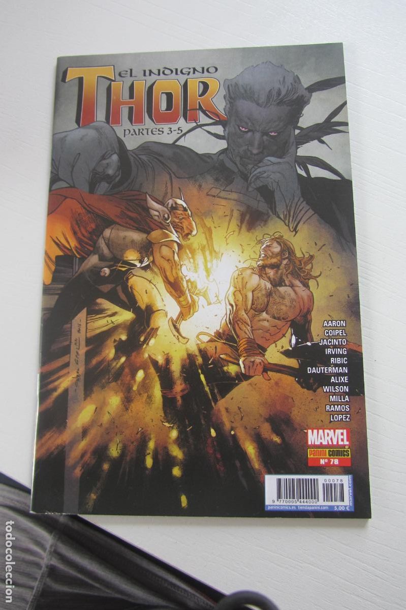 C&oacute;mics: EL INDIGNO THOR N&ordm; 77 Y 78 (SAGA COMPLETA 2 N&Uacute;MEROS) - PANINI ARX54