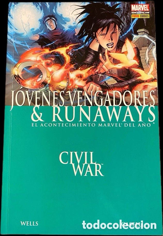 C&oacute;mics: J&oacute;venes Vengadores & Runaways Civil War Marvel Panini 2007