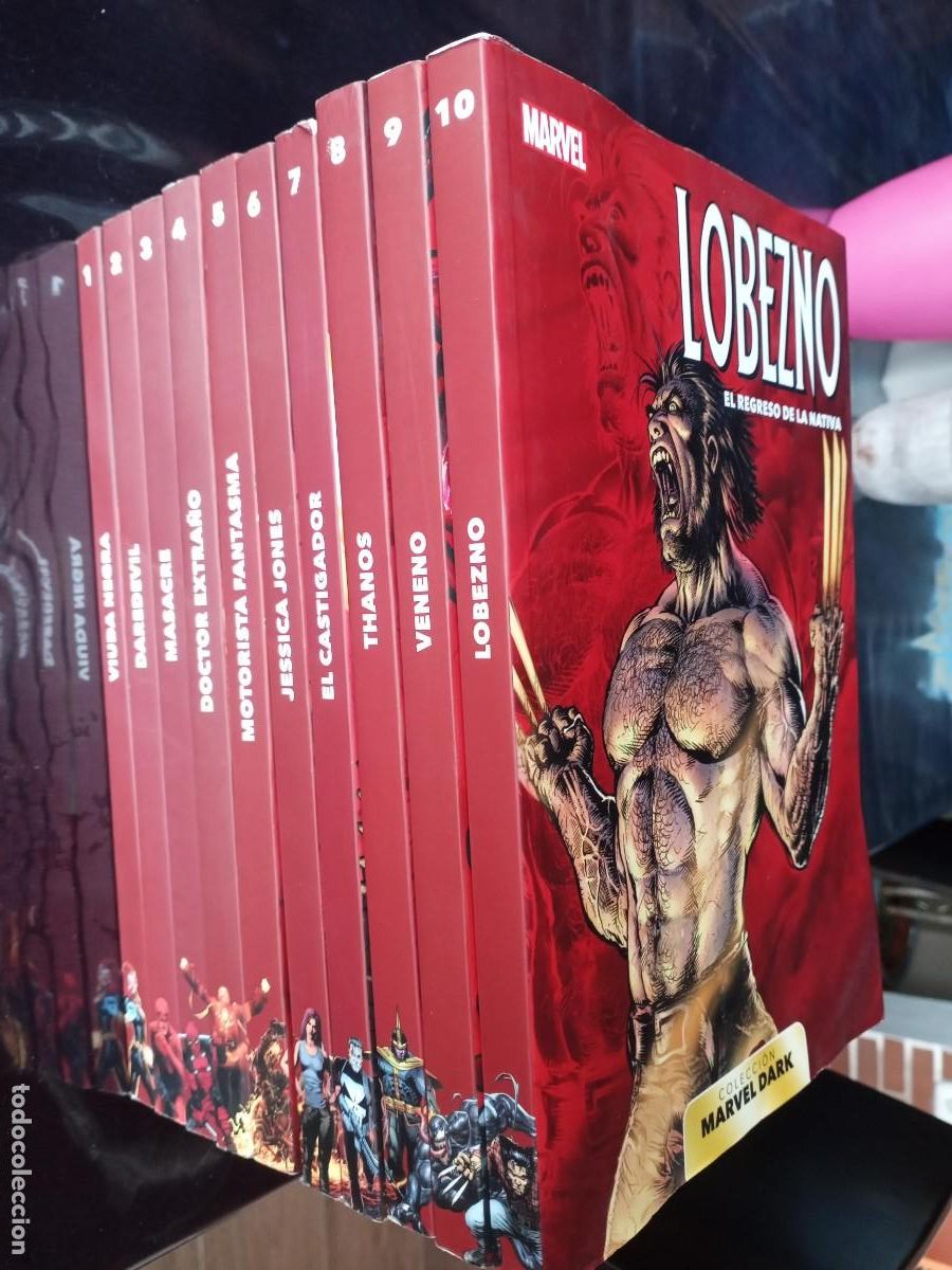 C&oacute;mics: COLECCION MARVEL DARK 10 TOMOS COMPLETA PANINI Viuda negra Daredevil Masacre Lobezno Thanos...