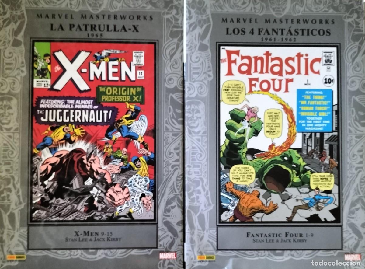 C&oacute;mics: Marvel Masterworks Los 4 Fant&aacute;sticos y X-Men (COMO NUEVOS) - Stan Lee y Jack Kirby - Panini