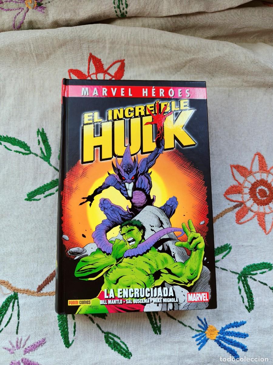 C&oacute;mics: El Incre&iacute;ble Hulk. Encrucijada. Marvel Hero&eacute;s. Mantlo y Buscema. Panini.