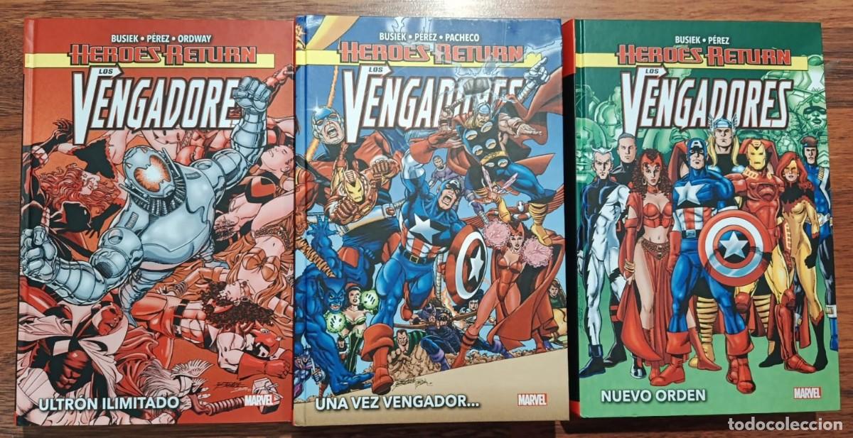 C&oacute;mics: LOS VENGADORES. HEROES RETURN. 3 TOMOS. COMPLETO. Busiek, P&eacute;rez