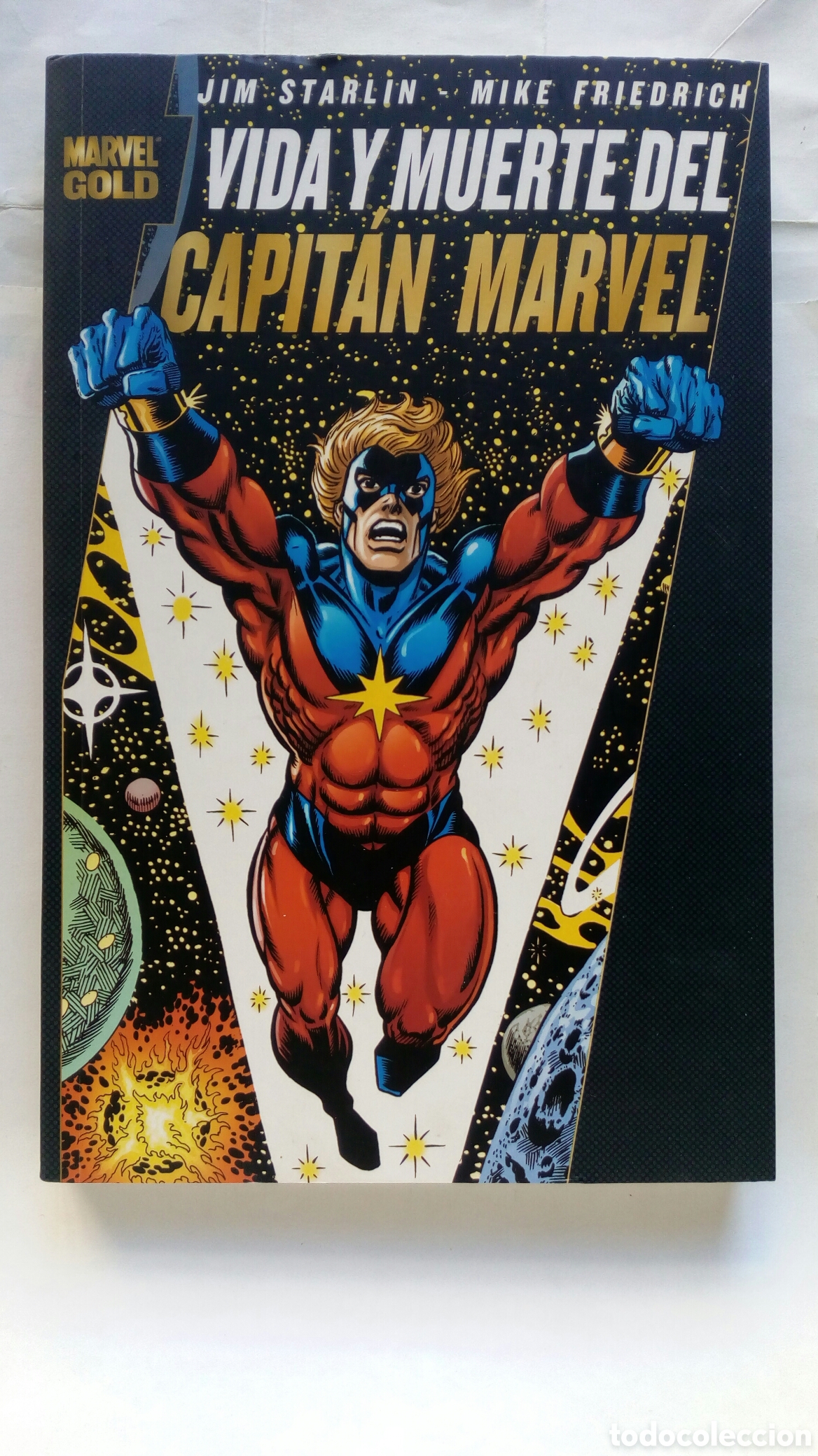 C&oacute;mics: Vida y muerte del Capit&aacute;n Marvel. Jim Starlin - Mike Friedrich.