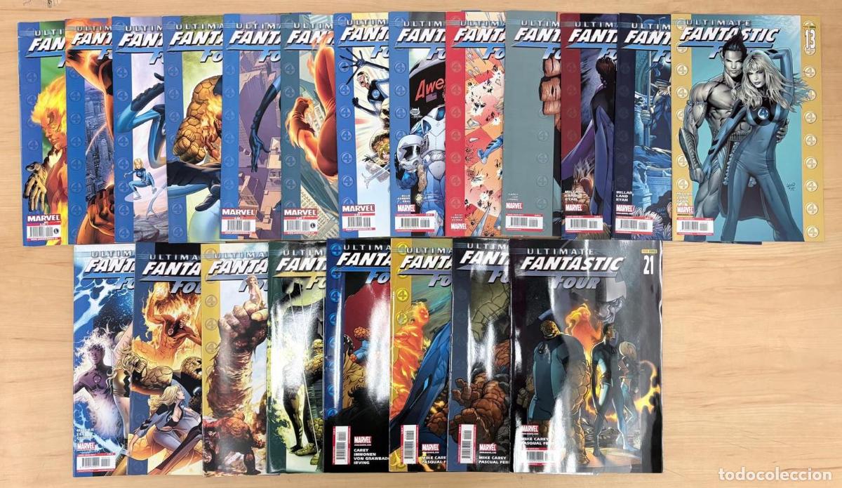 C&oacute;mics: LOTE DE 21 C&Oacute;MICS ULTIMATE FANTASTIC FOUR N&ordm; 1-21 (INCOMPLETA). PANINI, 2007