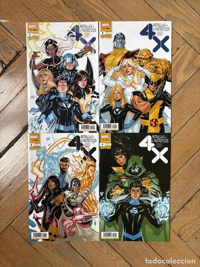 C&oacute;mics: PATRULLA X + 4 FANT&Aacute;STICOS completa. 4 NUMEROS PANINI.