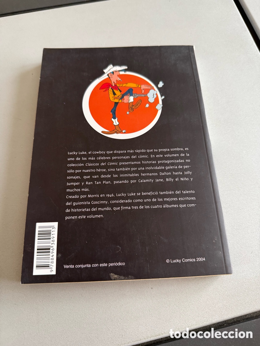 C&oacute;mics: Cl&aacute;sicos del C&oacute;mic. LUCKY LUKE. PANINI 2004 - Foto 2