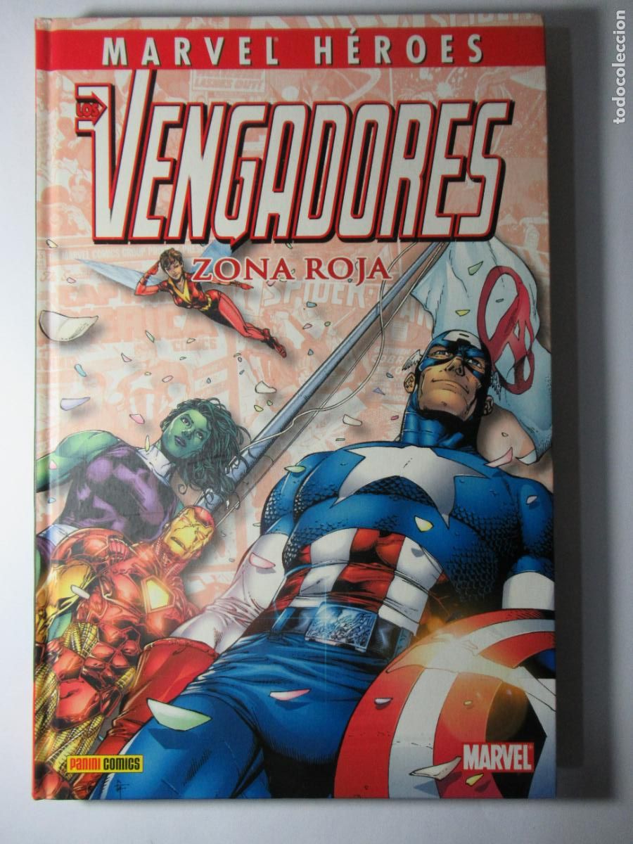 C&oacute;mics: LOS VENGADORES - ZONA ROJA - MARVEL H&Eacute;ROES - PANINI TAPA DURA