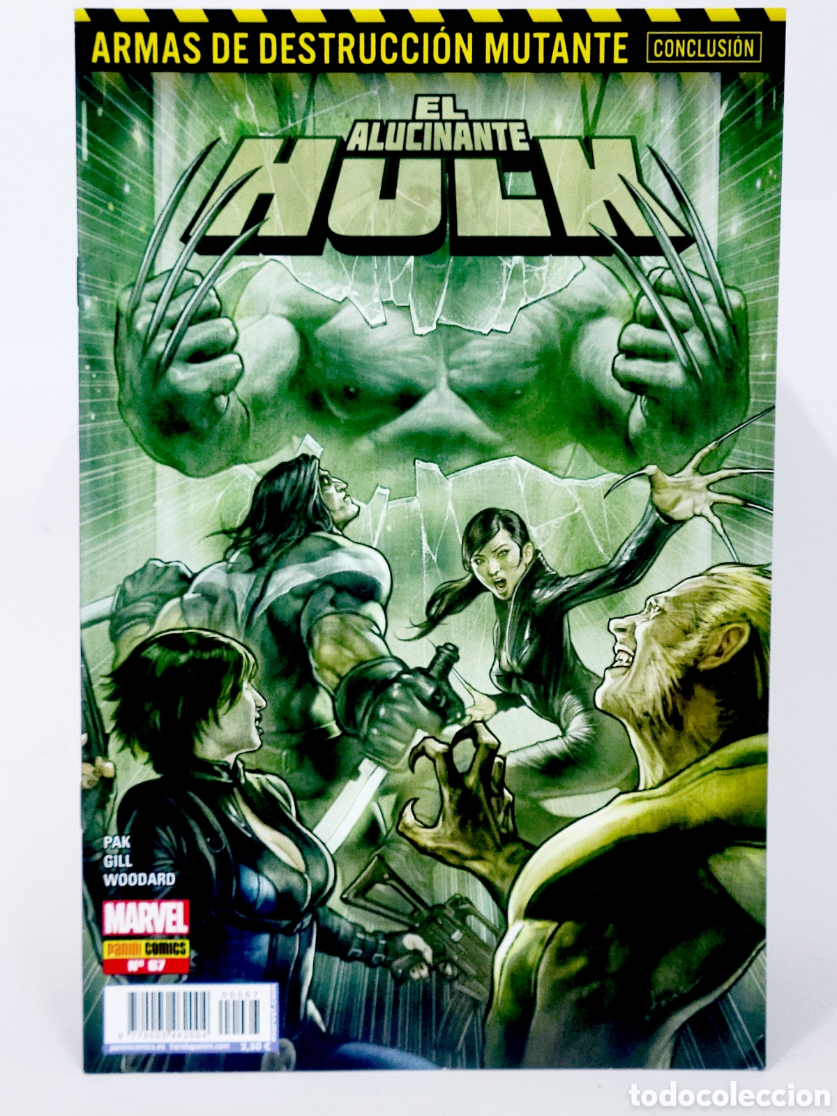 C&oacute;mics: C&Oacute;MIC DE KIOSCO EL ALUCINANTE HULK 67 ARMAS DESTRUCCI&Oacute;N MUTANTE PANINI MARVEL GRAPA