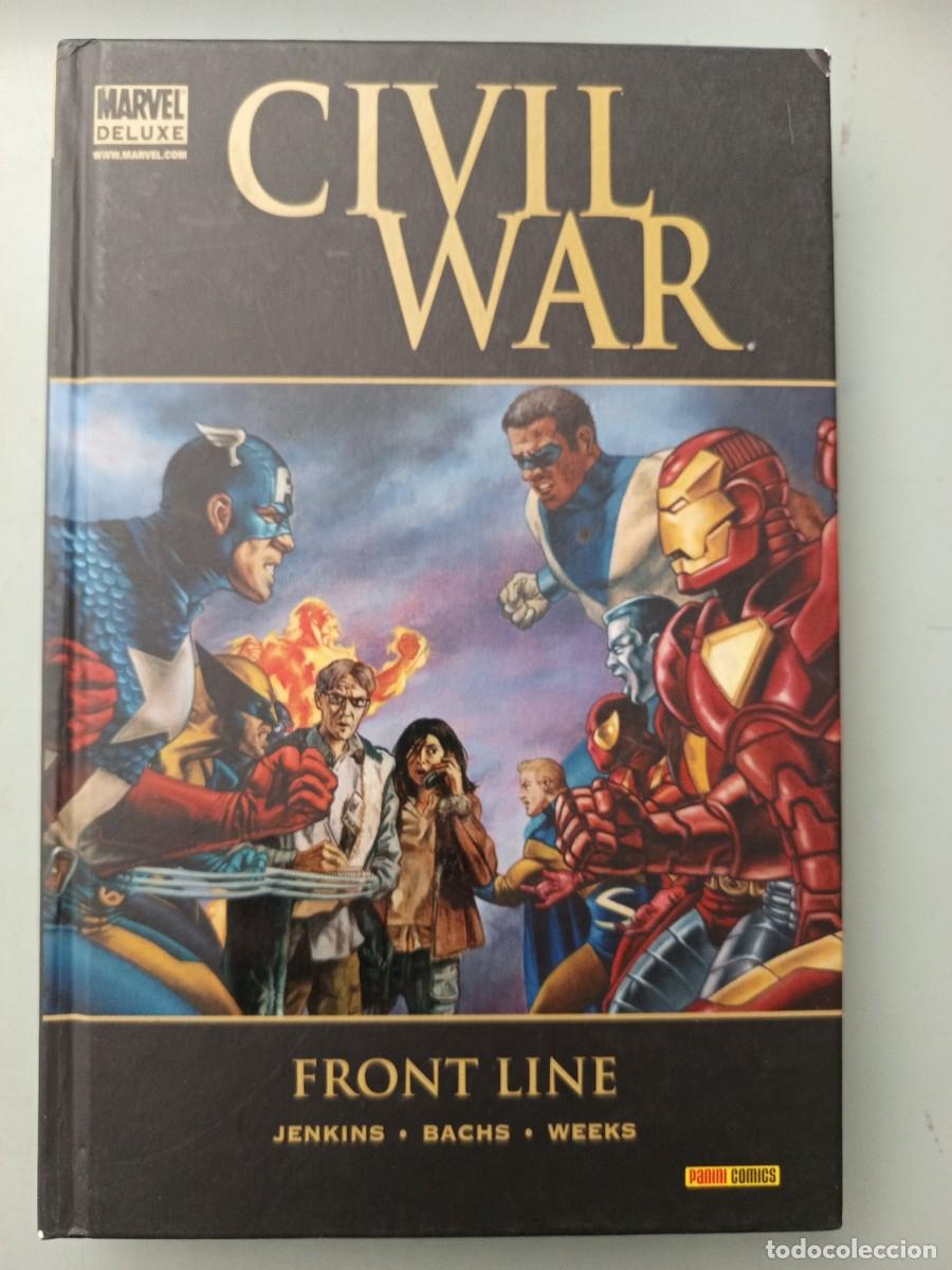 C&oacute;mics: Civil War Front Line Marvel de Luxe Panini