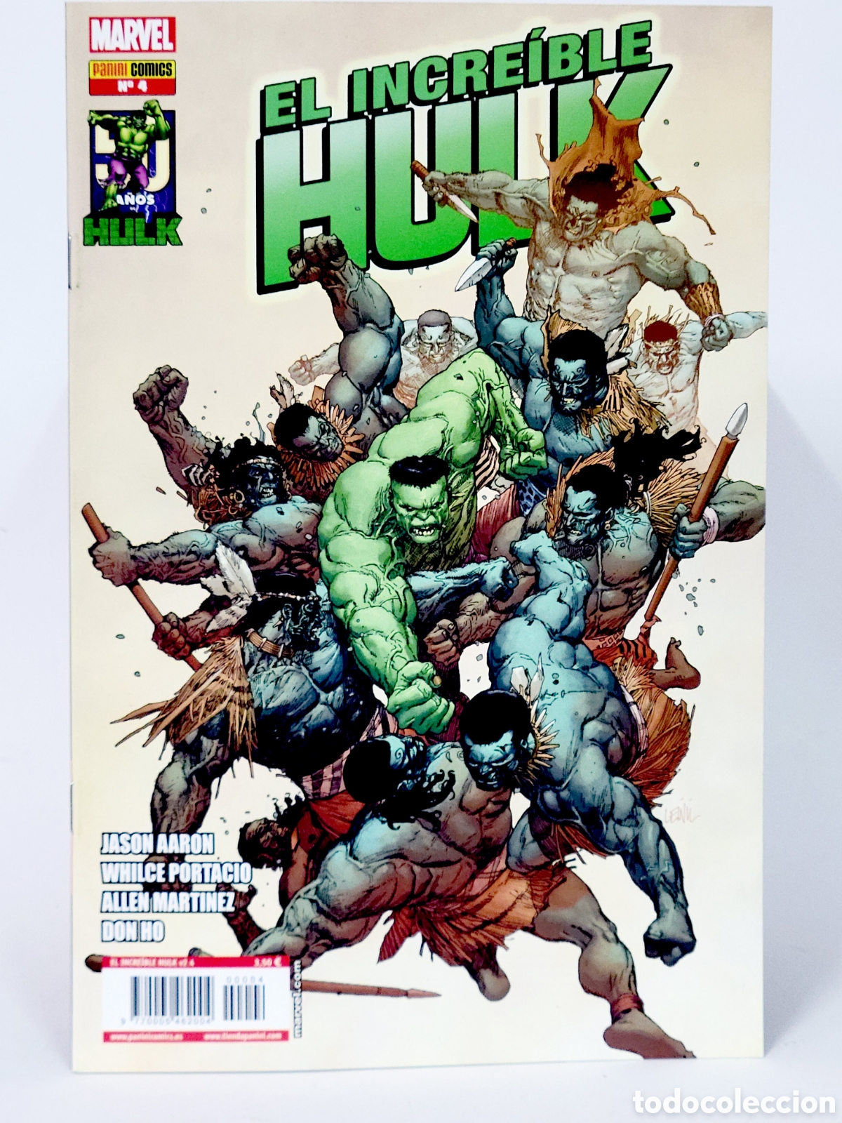 C&oacute;mics: C&Oacute;MIC DE KIOSCO EL INCRE&Iacute;BLE HULK 4 PANINI MARVEL GRAPA - Foto 1