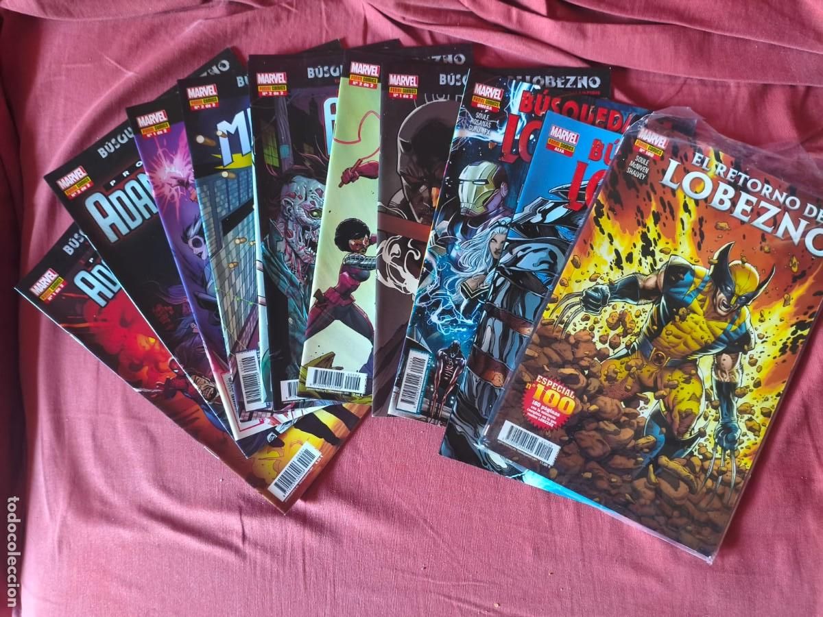 C&oacute;mics: LA B&Uacute;SQUEDA DE LOBEZNO ALPHA OMEGA Y 4 MINISERIES+ El RETORNO de LOBEZNO 100 PANINI