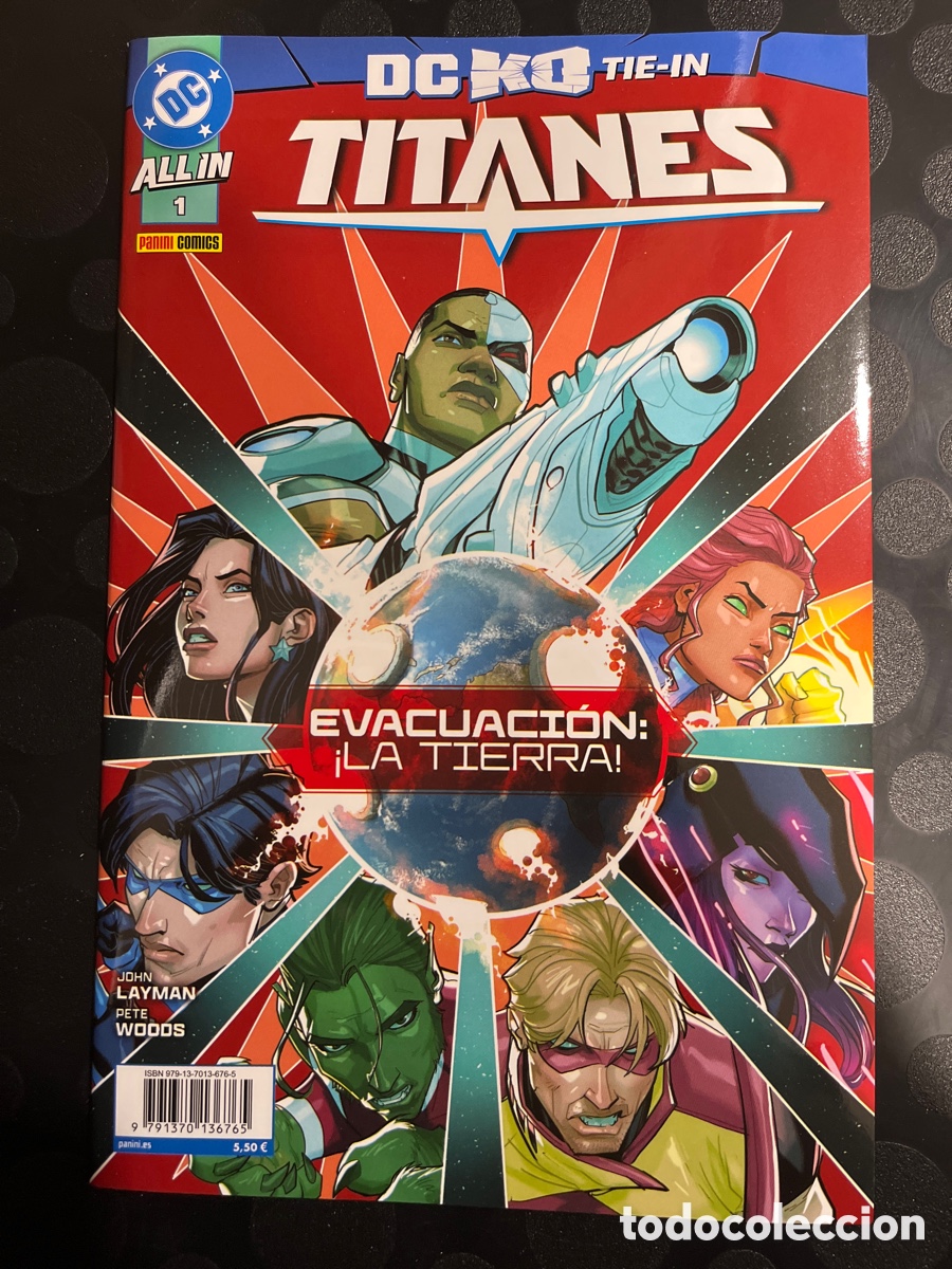 C&oacute;mics: TITANES N.1 DC KO TIE IN : EVACUACI&Oacute;N LA TIERRA ALL IN K.O. ( 2026 )