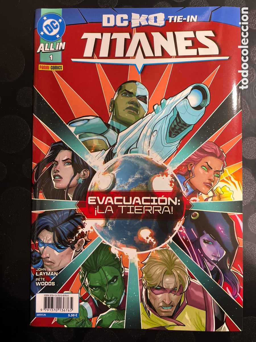 C&oacute;mics: TITANES N.1 DC KO TIE IN : EVACUACI&Oacute;N LA TIERRA ALL IN K.O. ( 2026 )