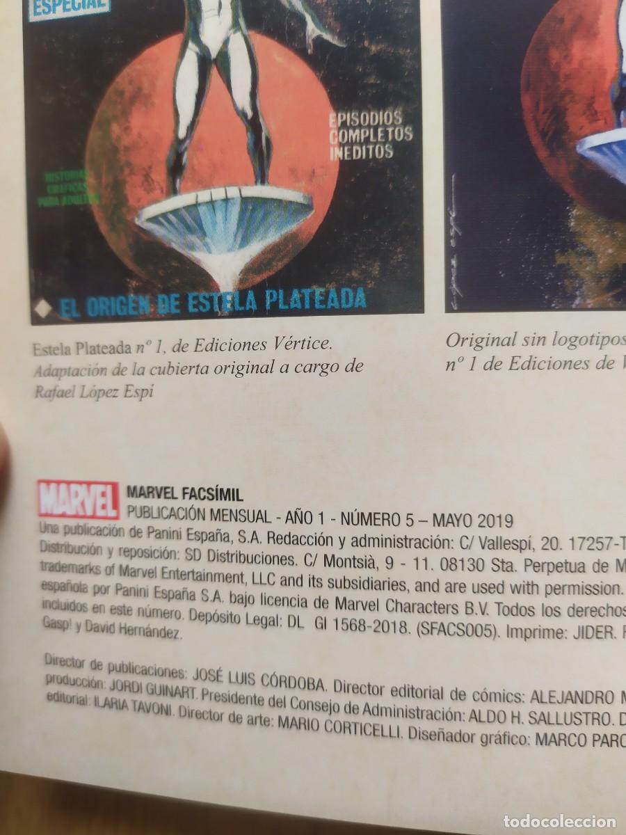C&oacute;mics: PANINI COMICS,MARVEL FACSIMIL. ESTELA PLATEADA 1. 2019. NUEVO. - Foto 3