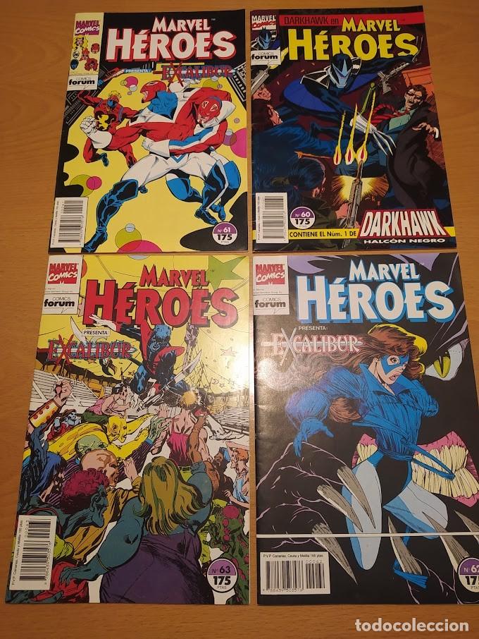 C&oacute;mics: EXCALIBUR HEROES MARVEL MINISERIE 4 NUMEROS - Foto 1